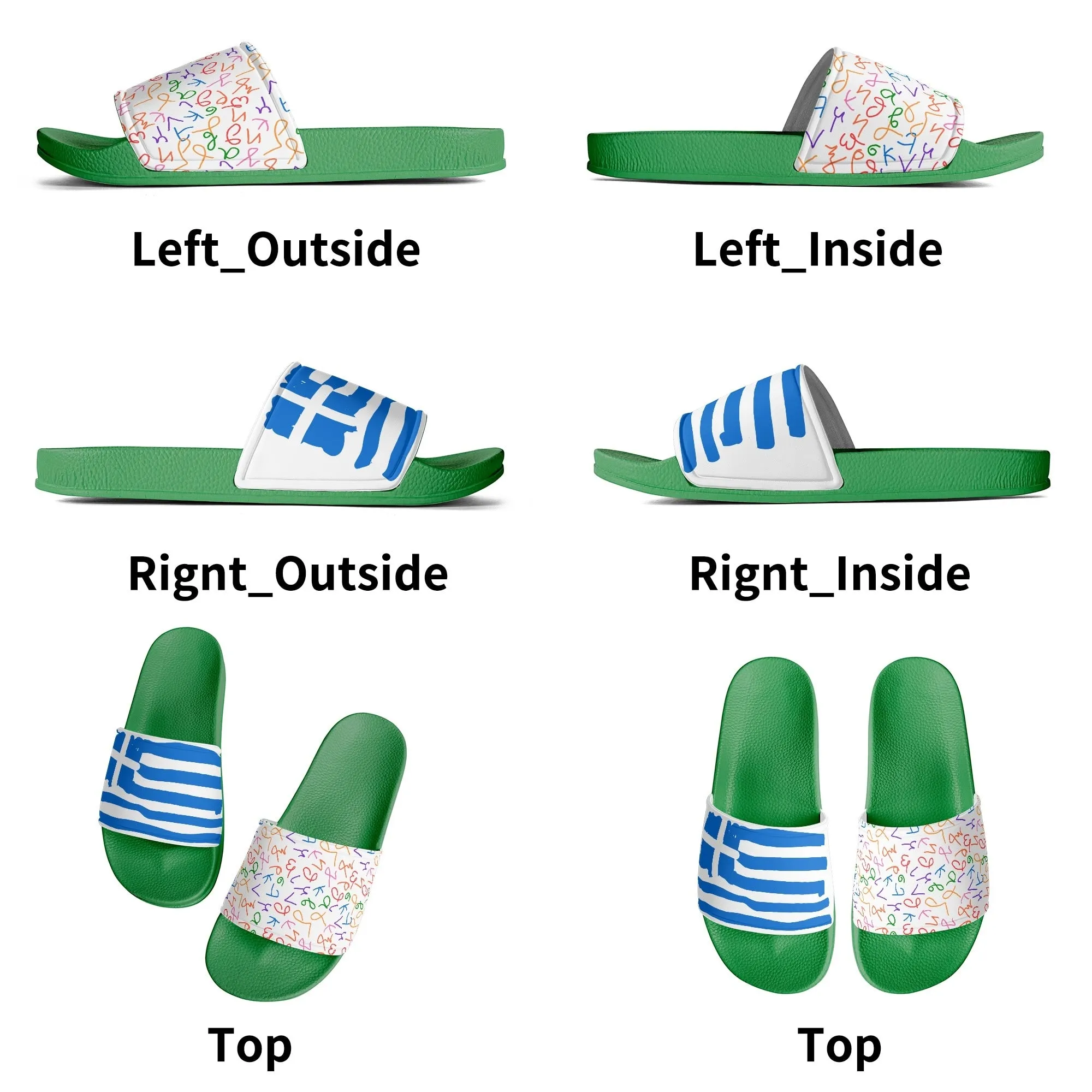 Back to Greek School Womens Slides
