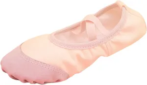 Ballet Shoes for Girls Toddler Ballet Slippers Soft Leather Boys Dance Shoes Dance Shoe Canvas Split (A, 9.5 Toddler)