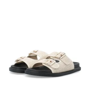 Biaoslo Buckle Slides (Off White)