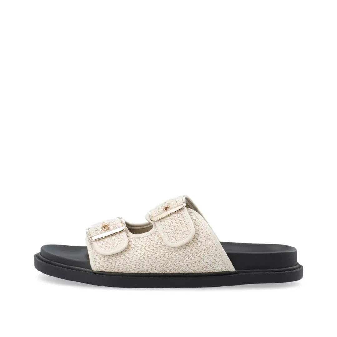 Biaoslo Buckle Slides (Off White)