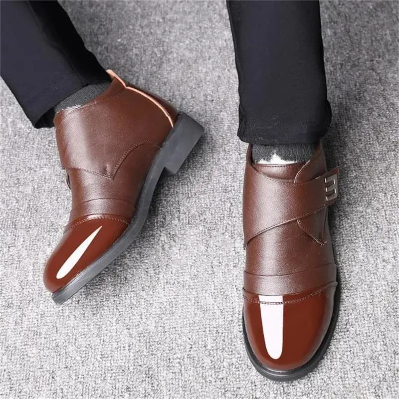 Christmas Early Sale 47% OFFMen's Warm Faux Fur lined Ankle Snow Business Boots