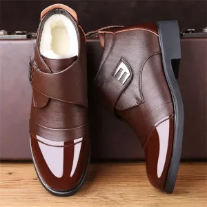Christmas Early Sale 47% OFFMen's Warm Faux Fur lined Ankle Snow Business Boots
