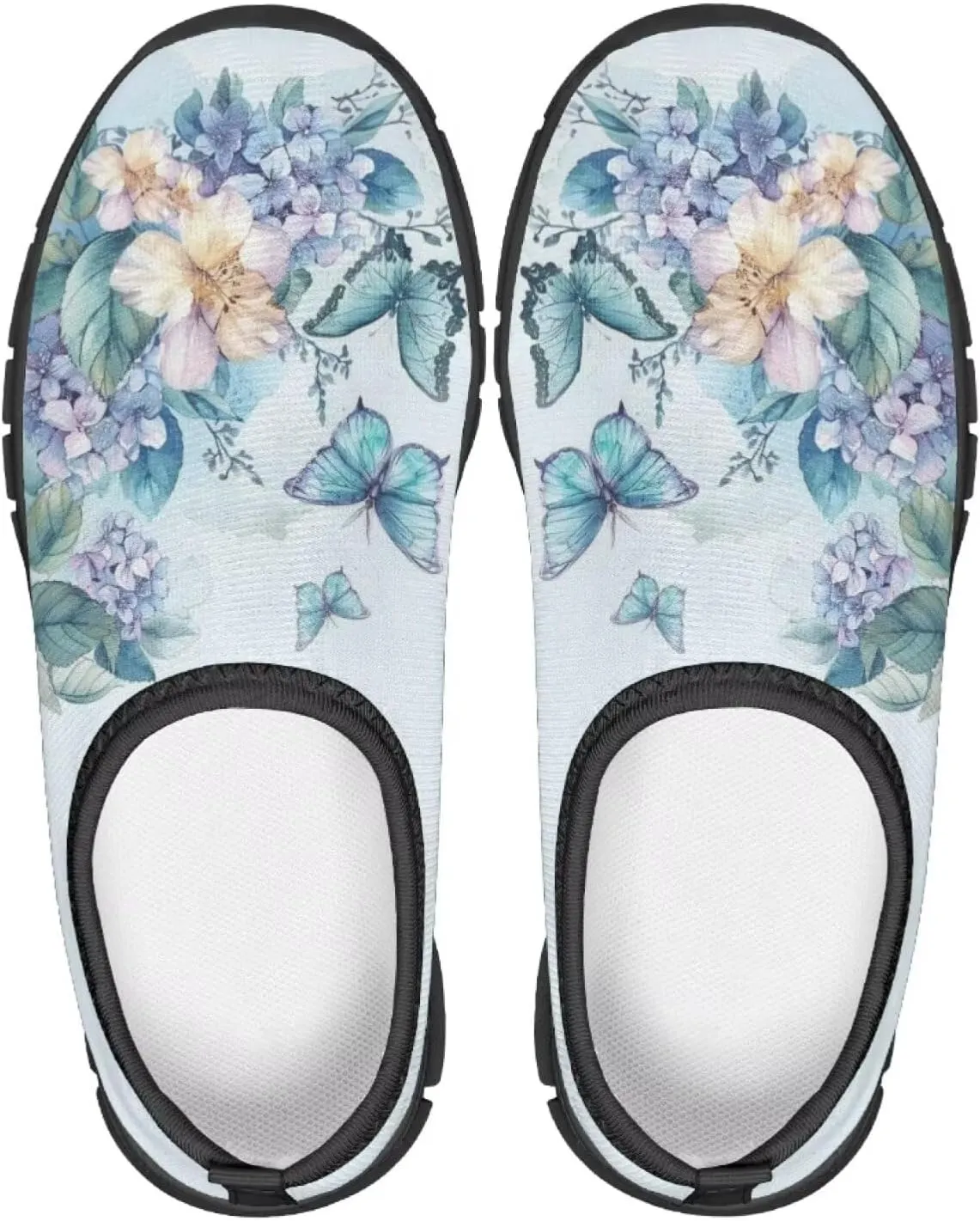 Girls Butterfly Sneakers for School Breathable Mesh Running Tennis Shoes Casual Flats Walking Shoe