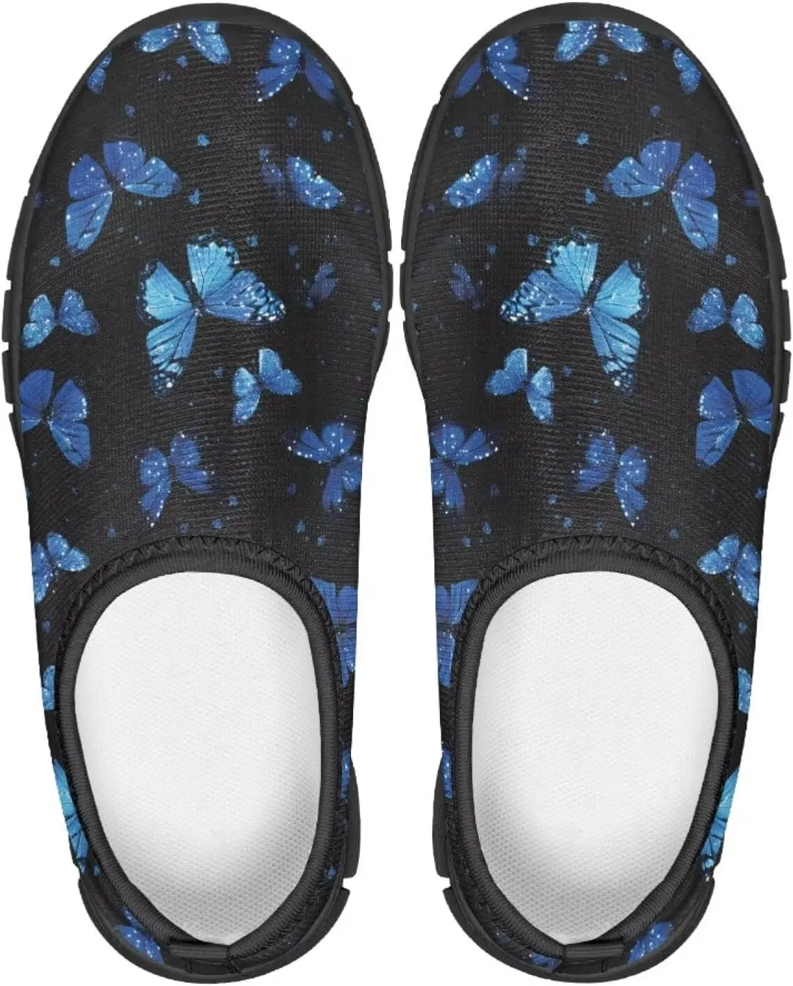 Girls Butterfly Sneakers for School Breathable Mesh Running Tennis Shoes Casual Flats Walking Shoe