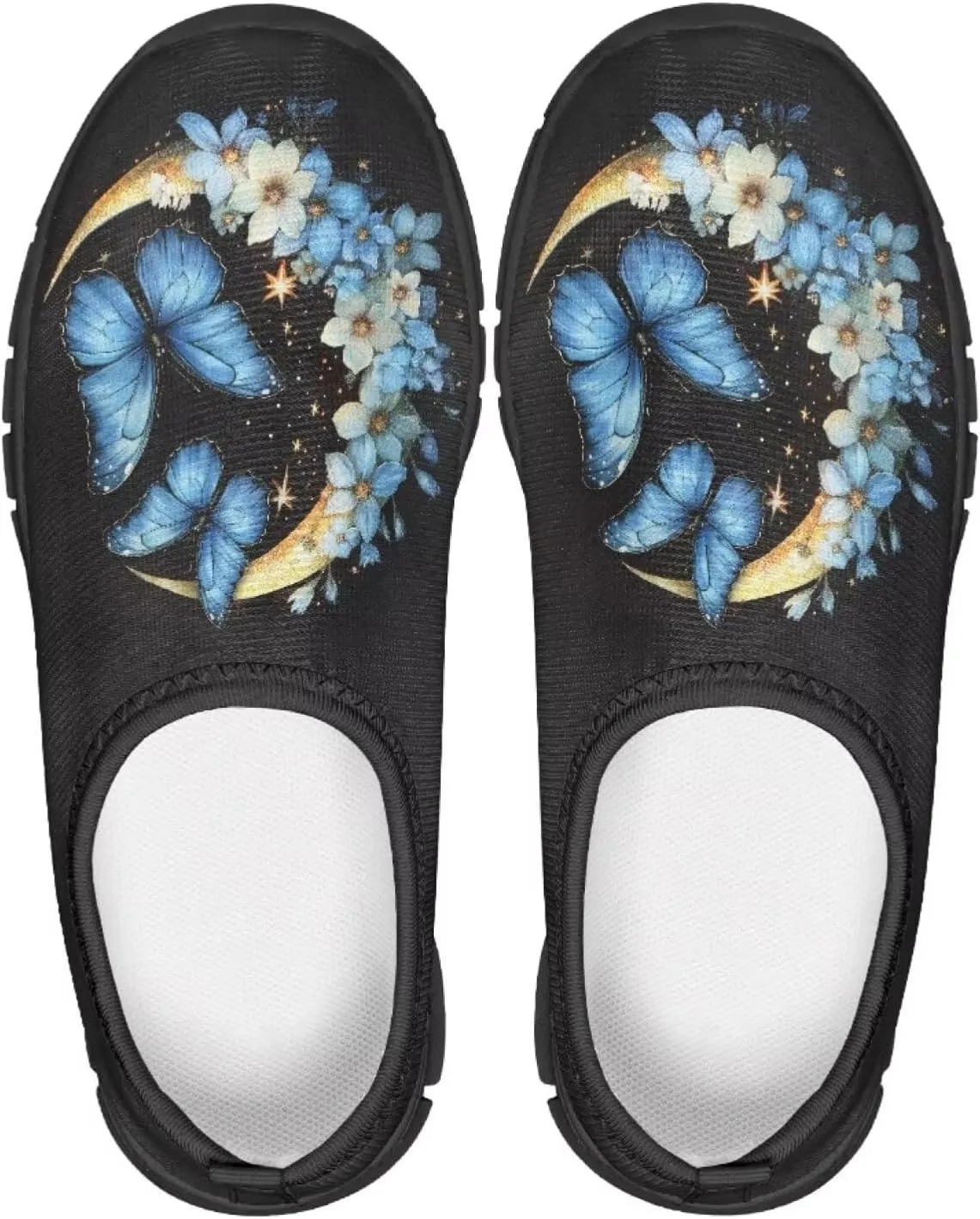 Girls Butterfly Sneakers for School Breathable Mesh Running Tennis Shoes Casual Flats Walking Shoe