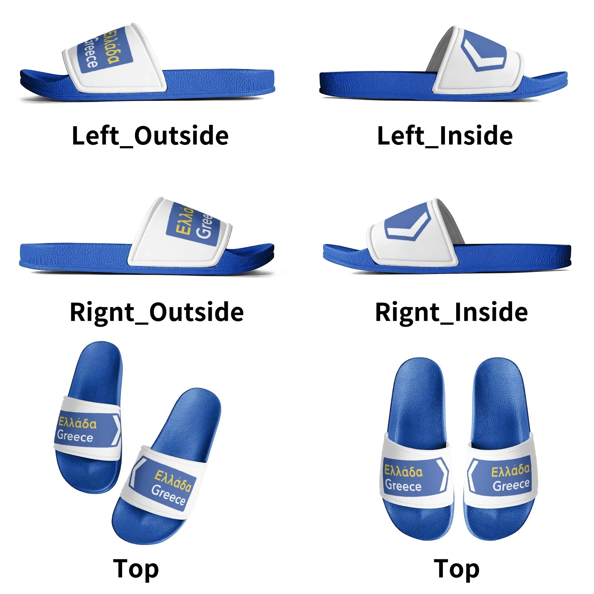 Happy Travels Mens Slides
