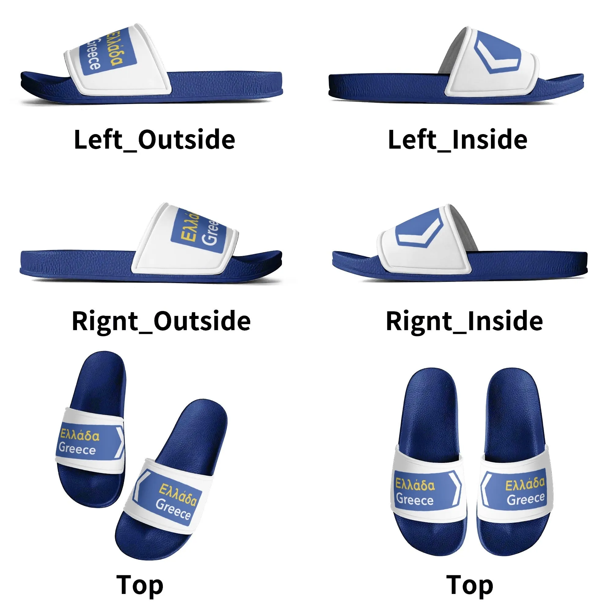Happy Travels Mens Slides