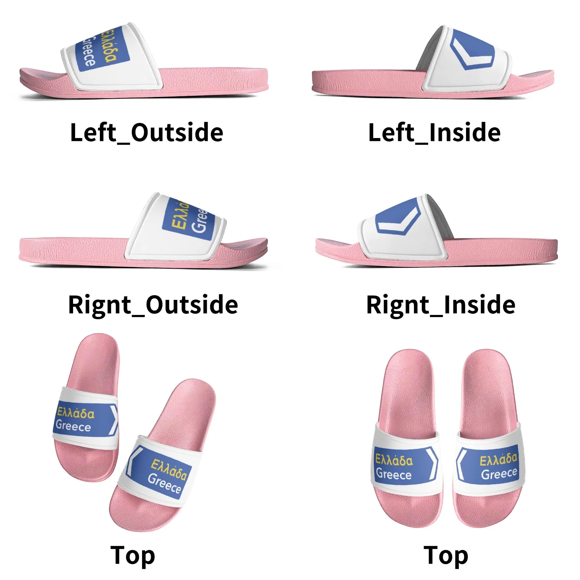 Happy Travels Mens Slides