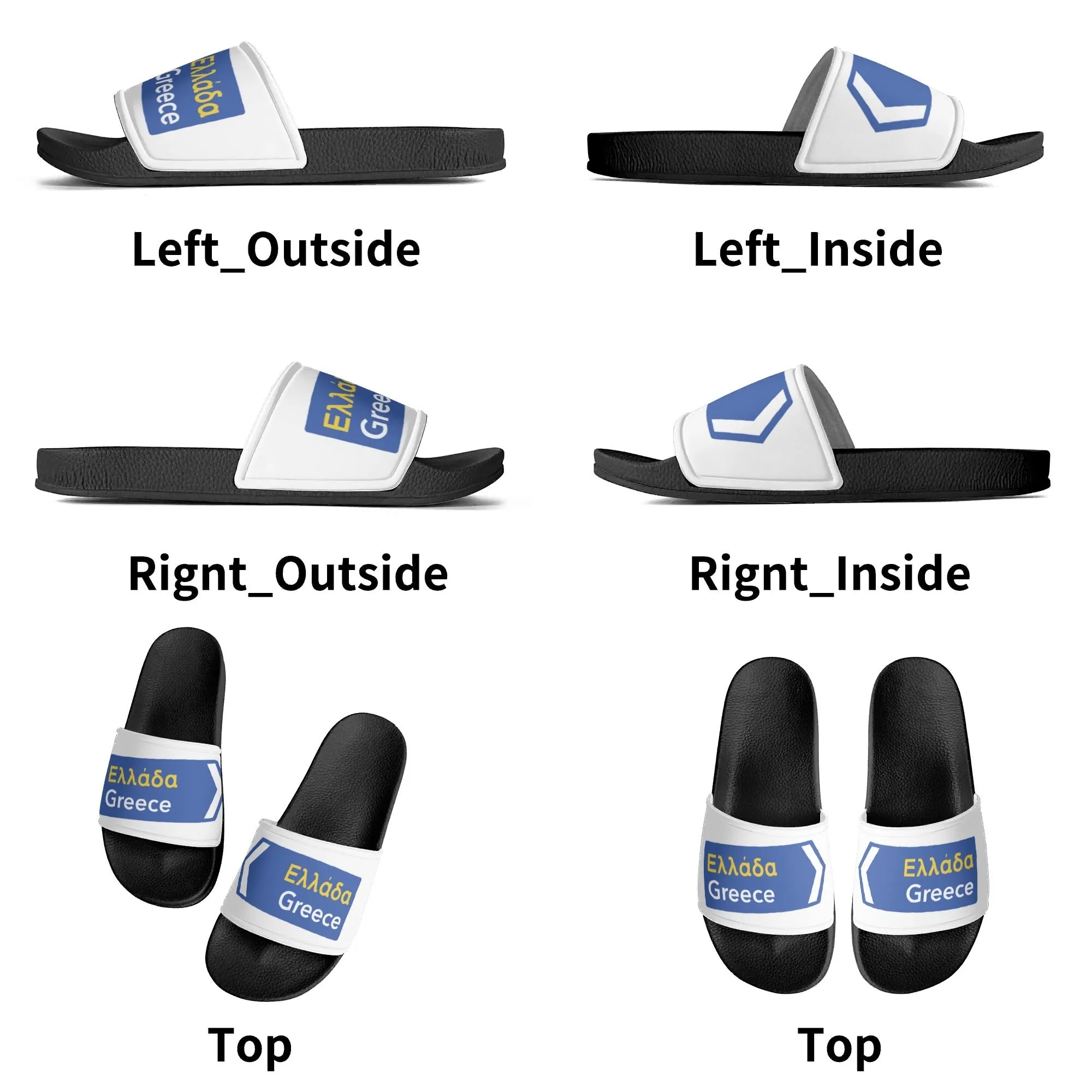 Happy Travels Mens Slides