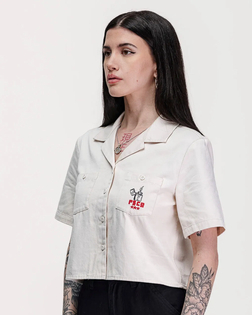 Lucille's Dive Bar Bowling Shirt - Bone