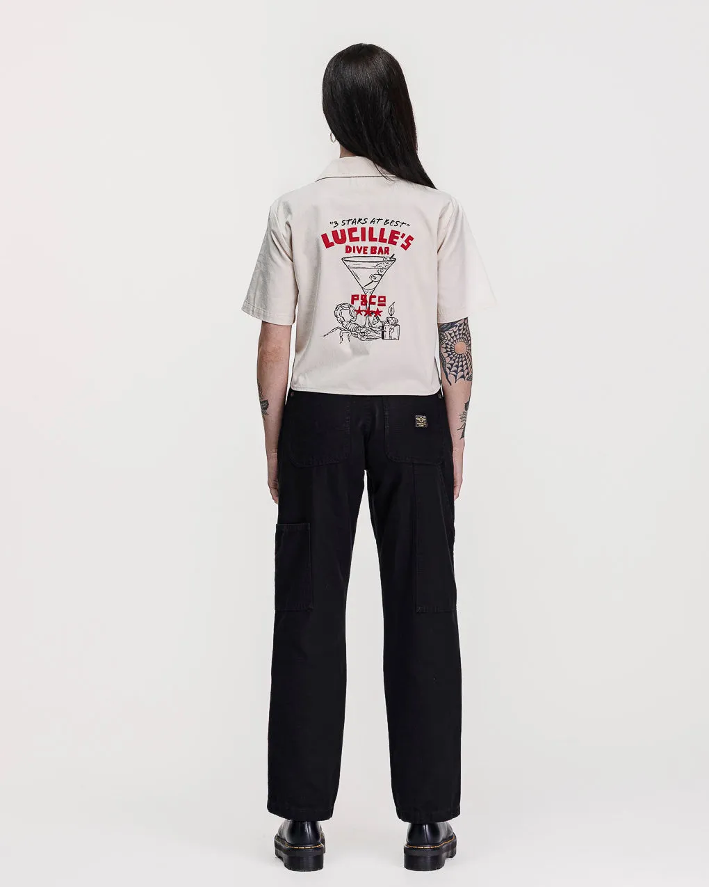 Lucille's Dive Bar Bowling Shirt - Bone