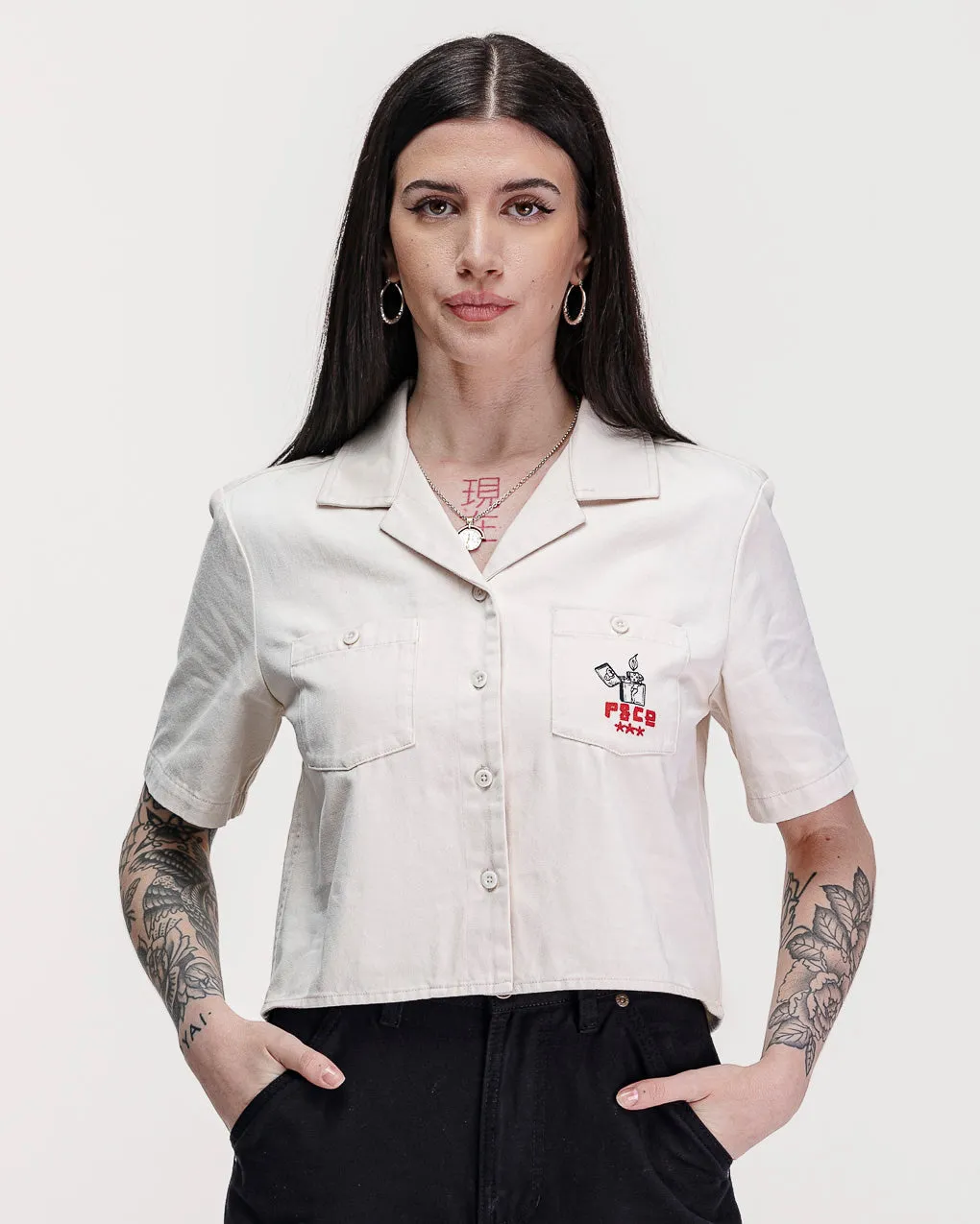 Lucille's Dive Bar Bowling Shirt - Bone