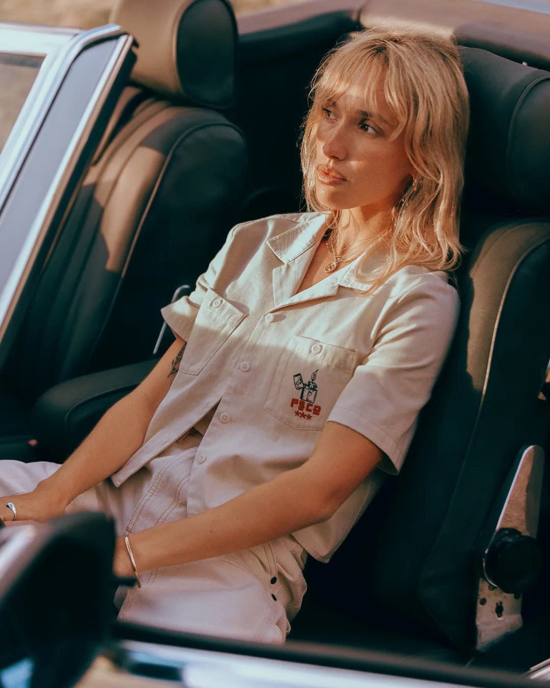 Lucille's Dive Bar Bowling Shirt - Bone