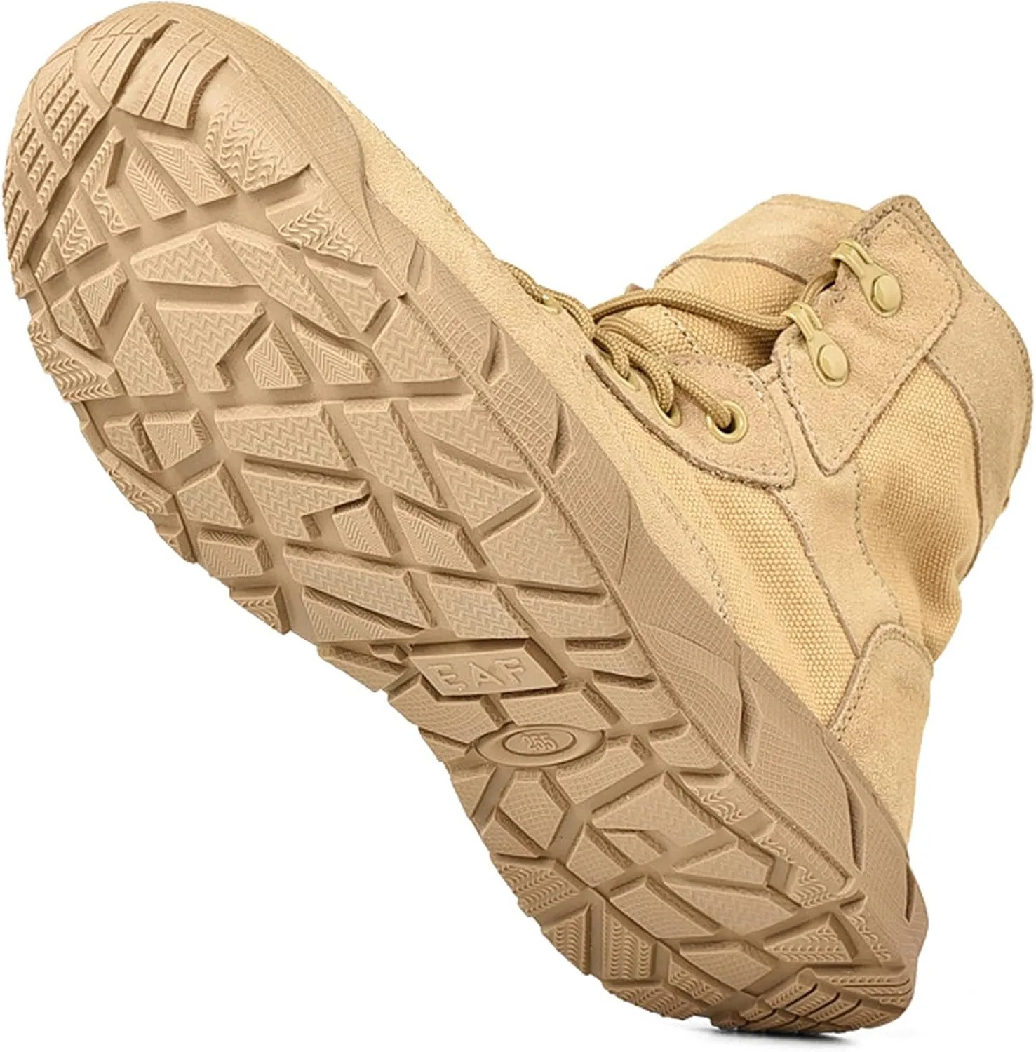 Men's Hiking Boots Walking Leather Waterproof Trail Running Climbing High Rise Shoes-Khaki||EU39/US7