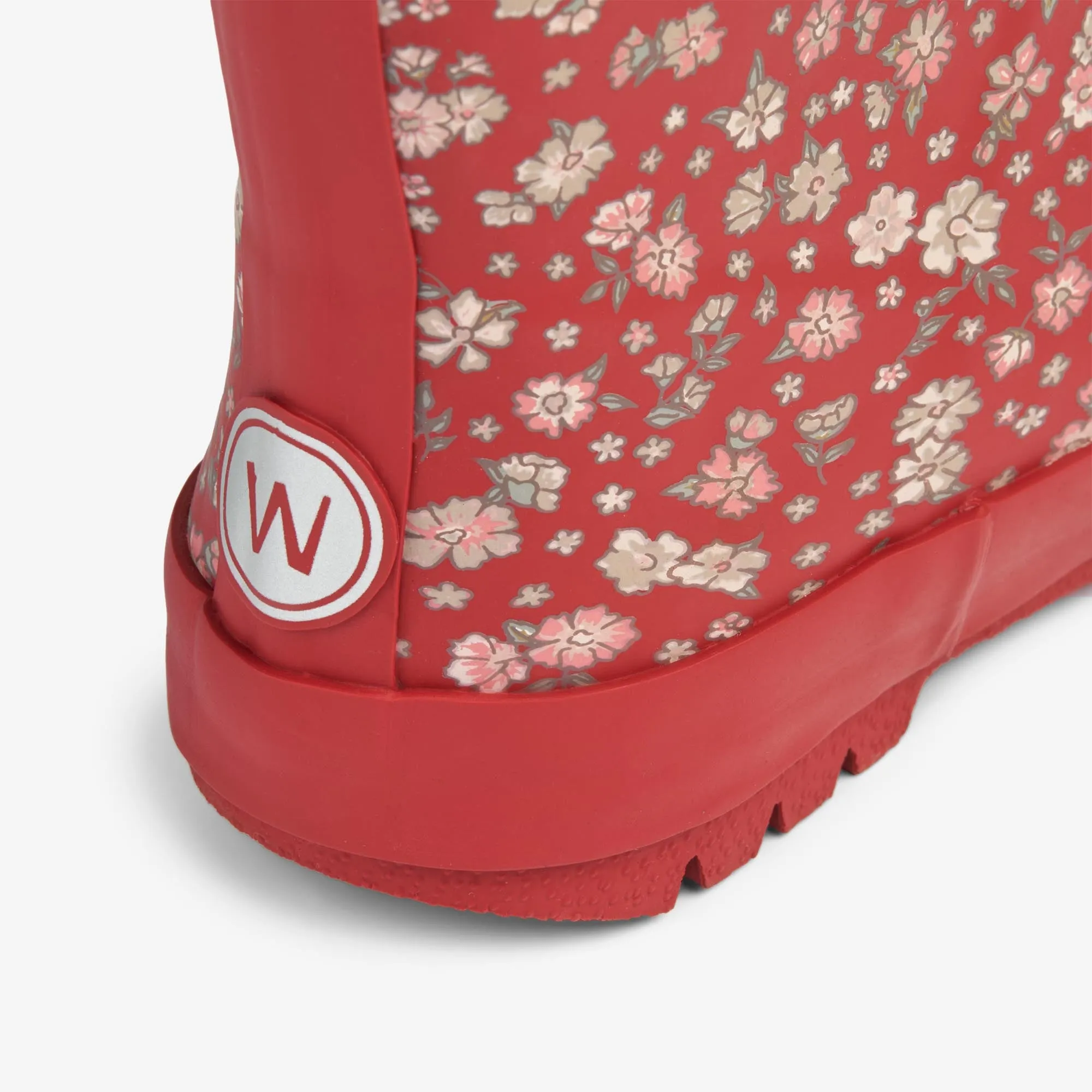 Thermo Rubber Boot Print - red flowers