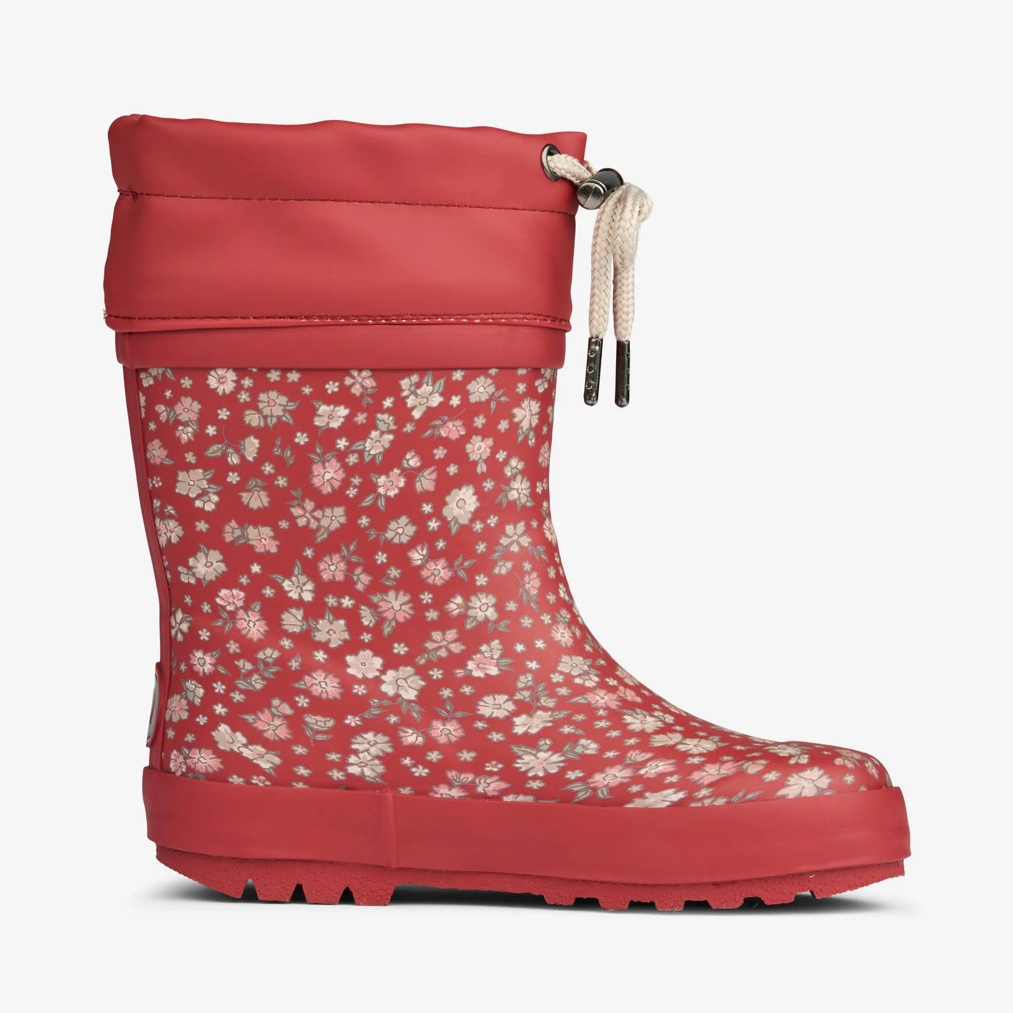 Thermo Rubber Boot Print - red flowers